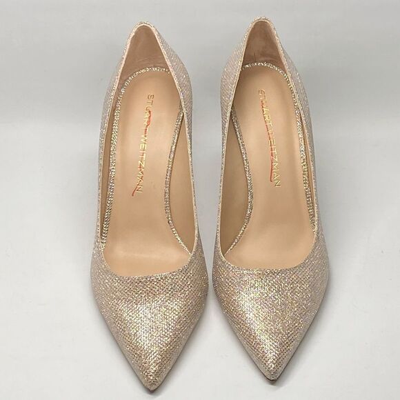 Stuart Weitzman Metallic Classic Pumps size 9.5 - Picture 2 of 11